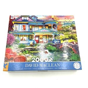 David Maclean 2000-Piece Jigsaw Puzzle - Colorful House Illustration